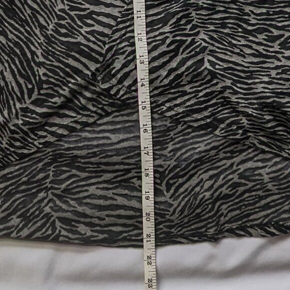 Sheer bolero shrug / cover-up open-front flowy zebra print medium Strazzi - Picture 5 of 8